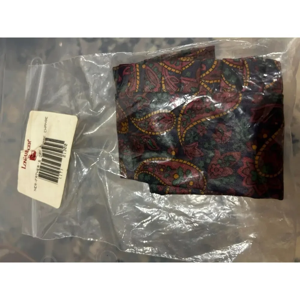 Longaberger Spare Change Basket Liner Father’s Day Paisley‎ fits SMALL BERRY New